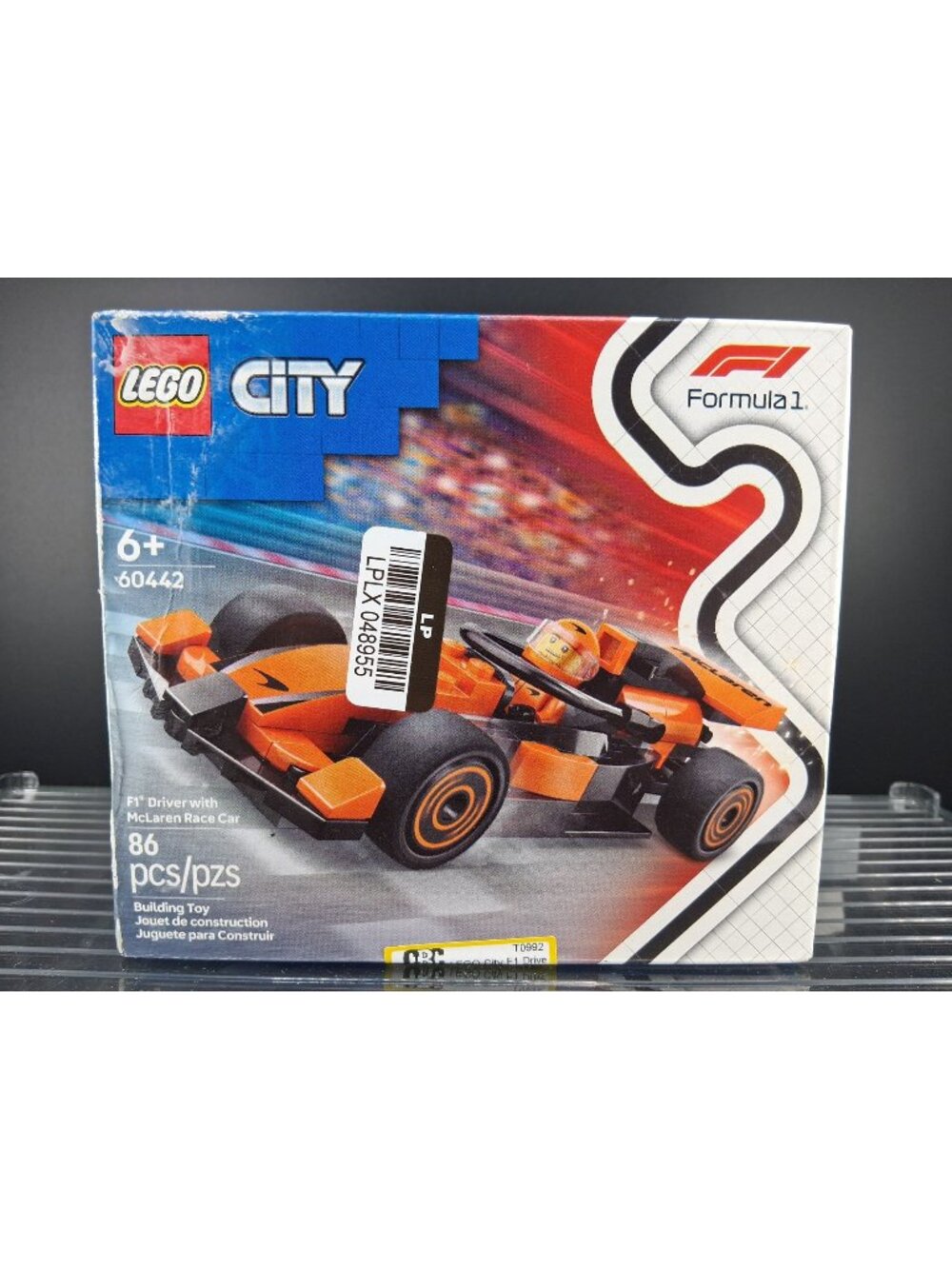 Lego City Formula 60442 1 McLaren Race Car Building Set 86 Pcs